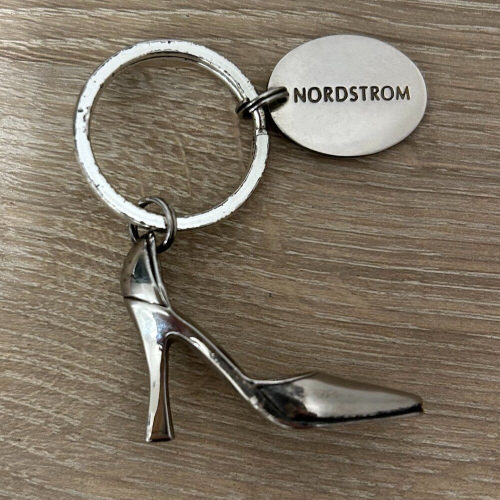 NORDSTROM novelty woman's shoe keyring/bag charm